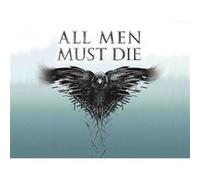 Fabulous Poster All men must die game of thrones crow raven (36 cm x 42 cm) G