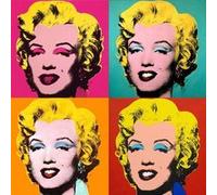 Fabulous Poster Andy warhol portrait quadriptique marilyn (31cm x 31cm) G