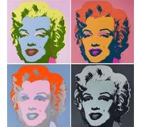 Fabulous Poster Andy warhol quadriptique marilyn monroe (42cm x 42cm) G