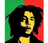 Fabulous Poster Bob marley reggae drapeau rasta (42 cm x 47 cm) G