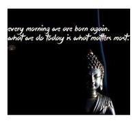 Fabulous Poster Born again citation bouddha (31cm x 47cm) G