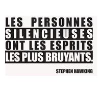 Fabulous Poster Citations célèbres stephen hawking (42x52cm) G