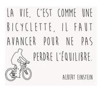 Fabulous Poster Citations einstein la vie c'est comme une (61x116cm) G