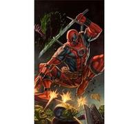 Fabulous Poster Deadpool attaque skrull (31cm x 55cm) G