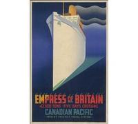 Fabulous Poster Empress of britain paquebot art deco (91cm x 144cm) G