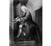 Fabulous Poster Gravure jean sébastien bach compositeur (91x122cm) G