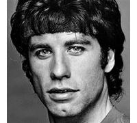 Fabulous Poster John travolta portrait star cinema (42cm x 42cm) G