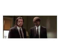 Fabulous Poster John travolta samuel l. Jackson costume (31cm x 73cm) G