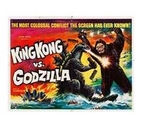 Fabulous Poster King kong vs godzilla cinéma vintage (61x80cm) G