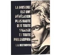 Fabulous Poster La musique est une révélation beethoven (42cm x 59cm) G