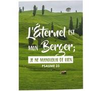 Fabulous Poster L'éternel est mon berger psaume verset bible (42cm x 59cm) G