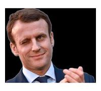 Fabulous Poster Macron clin d'oeil president (31cm x 41cm) G