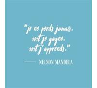 Fabulous Poster Affiche Mandela Perds Gagne Francais Citation Inspirante Motivation
