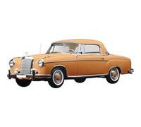 Fabulous Poster Mercedes orange chromée vintage (91x238cm) Orange G