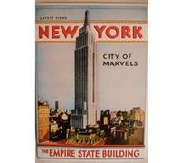 Fabulous Poster New york empire state building poster vintage (91x110cm) G