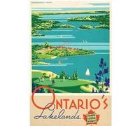 Fabulous Poster Ontario canada america lac affiche vintage (30 cm x 46 cm) G
