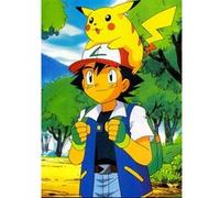 Fabulous Poster Pikachu sur son ami sasha pokemon (61 cm x 86 cm) G