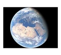 Fabulous Poster Planete terre vue afrique du nord europe (56 cm x 42 cm) G