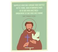 Fabulous Poster Saint françois d'assise citation terre (61cm x 86cm) G