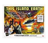 Fabulous Poster This island earth cinéma vintage (30x40cm) G
