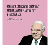 Fabulous Poster Tree citation anglais warren buffet (61cm x 61cm) G