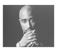 Fabulous Poster Tupac shakur portrait noir et blanc (91cm x 112cm) Noir G