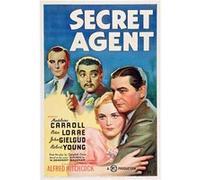 Fabulous Poster Vieille affiche anglaise de film secret agent (30x40cm) G