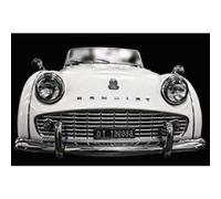 Fabulous Poster Voiture triumph vintage noir et blanc (91x172cm) Noir G