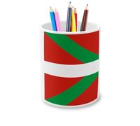 Fabulous Pot à Crayon en Céramique - Drapeau Pays Basque Football Sport Equipe Nationale - 325 ml
