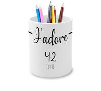 Fabulous Pot à Crayon en Céramique - J'Adore 42 Loire Departement France Region Saint Etienne - 325 ml