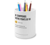 Fabulous Pot à Crayon en Céramique - Je Comprends Votre Points De Vu Jargon Travail Office Email Icone Bureau Collegue Humour - 325 ml