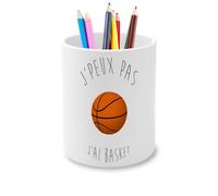 Fabulous Pot à Crayon en Céramique - J'Peux Pas J'Ai Basket Ballon de Basket-Ball Sport - 325 ml