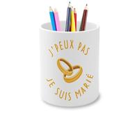 Fabulous Pot à Crayon en Céramique - J'Peux Pas Je suis Marié Mariage Epoux - 325 ml