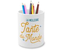 Fabulous Pot à Crayon en Céramique - La Meilleure Tante du Monde Famille Tata Tatie - 325 ml