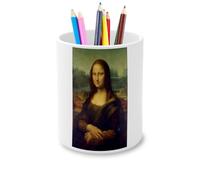 Fabulous Pot à Crayon en Céramique - Peinture Léonard de Vinci Mona Lisa La Joconde Art Oeuvre Classique - 325 ml