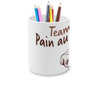 Fabulous Pot à Crayon en Céramique - Team Pain au Chocolat Humour Blague Paris - 325 ml