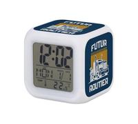 Fabulous Réveil Cube Lumineux Bleu - Futur Routier Métier Camion Passion - 7,8 x 7,8 x 7,8 cm - Retro Éclairage Multicolore LED
