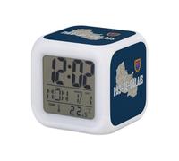Fabulous Réveil Cube Lumineux Bleu - Pas de Calais 62 Département Arras Carte Ancienne Nord - 7,8 x 7,8 x 7,8 cm - Retro Éclairage Multicolore LED