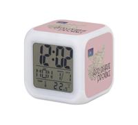 Fabulous Réveil Cube Lumineux Rose - Alpes de Haute Provence 04 Département Carte Ancienne - 7,8 x 7,8 x 7,8 cm - Retro Éclairage Multicolore LED