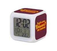 Fabulous Réveil Cube Lumineux Rouge - Certifié Meilleur Chasseur de l'univers Chasse Gibier Nature - 7,8 x 7,8 x 7,8 cm - Retro Éclairage Multicolore LED