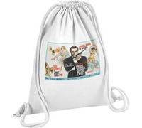 Fabulous Sac de Gym en Coton Blanc 007 James Bond From Russia With Love 12 Litres Blanc G
