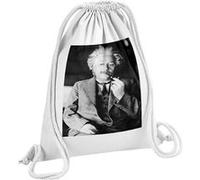 Fabulous Sac de Gym en Coton Blanc Albert Einstein Scientifique Pipe 12 Litres Blanc G