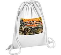Fabulous Sac de Gym en Coton Blanc All Quiet on the Western Front Cinéma Vintage 12 Litres Blanc G