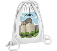 Fabulous Sac de Gym en Coton Blanc Angers Château 12 Litres Blanc G