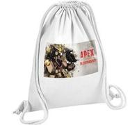 Fabulous Sac de Gym en Coton Blanc Apex Legends Bloodhound Corbeau 12 Litres Blanc G