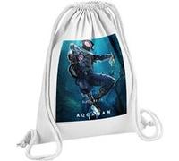 Fabulous Sac de Gym en Coton Blanc Aquaman Black Manta 12 Litres Blanc G
