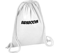 Fabulous Sac de Gym en Coton Blanc Badaboom Bande Dessinée 12 Litres Blanc G