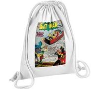 Fabulous Sac de Gym en Coton Blanc Batman Marvel Couverture BD 12 Litres Blanc G