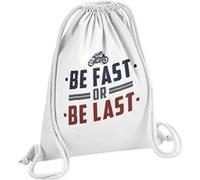 Fabulous Sac de Gym en Coton Blanc Be Fast or Be Last 12 Litres Blanc G