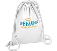 Fabulous Sac de Gym en Coton Blanc Beau Comme un Ange 12 Litres Blanc G